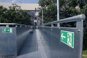 Fluchtweg mit Flammschutz